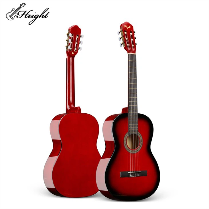 Red Burst 39 дюймів класична гітара Midi для магазину