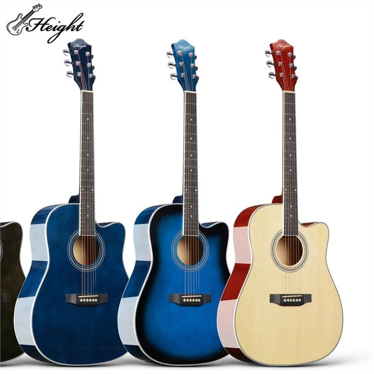 Solid Top Natural Color Acoustic Guitar